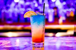 mixed drink 1| cocktail | blue and orange cocktail